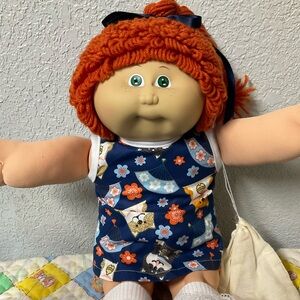 RARE VTG Cabbage Patch Kid Girl Red Poodle Pony FRECKLES IC2-Taiwan HM#1 1986